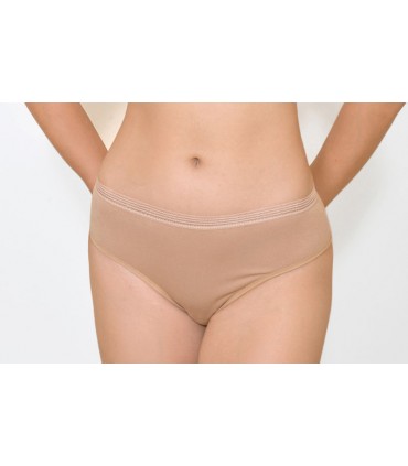 slip taille basse avec galon - coton bio -