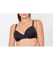 Soutien push up - coupe décolleté - Noir -