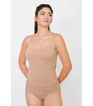 caraco col V - coton bio -