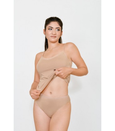 caraco col V - coton bio -