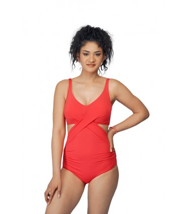Maillot femme enceinte - corail -