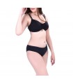 Bikini -forte poitrine  - Uni - Noir