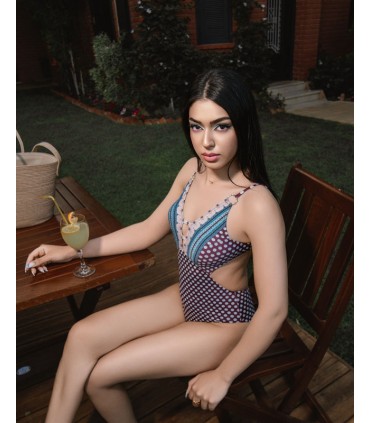 Trikini petits pois - violet -