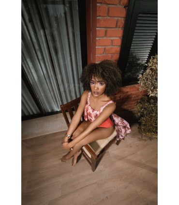 Bikini volant - palmier réversible -