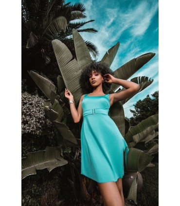 robe maillot adella - col carré -