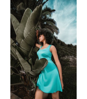 robe maillot adella - col carré -