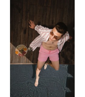 Short Homme - Uni - Rose