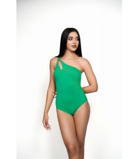 Maillot Je m'en fou uni - vert -