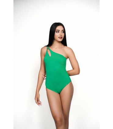 Maillot Je m'en fou uni - vert -