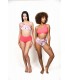 Bikini réversible - rose floral -