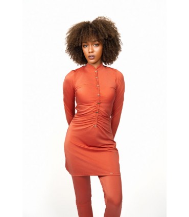 Maillot femme voilée - rouille -