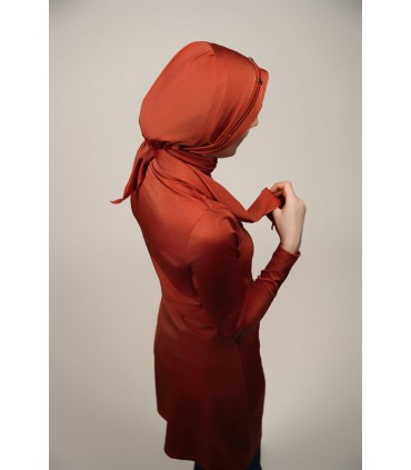 Maillot femme voilée - rouille -