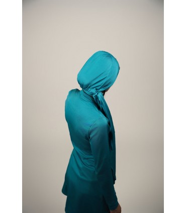 Maillot femme voilée - bleu -