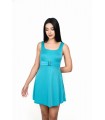 robe maillot adella - col carré -