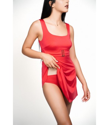 Robe maillot adella - col carré -