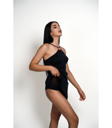 Robe maillot avec accessoire - noir -