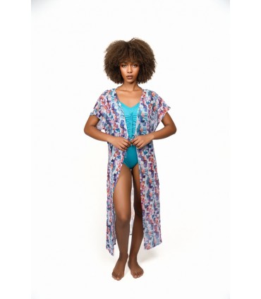 PONCHO- tulle -tresse