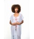 cache maillot -kimono - dentelle - blanc