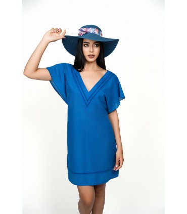 robe de plage - bleu -