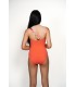 Maillot je m'en fou - corail-