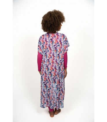 Robe maillot avec œillet - rose