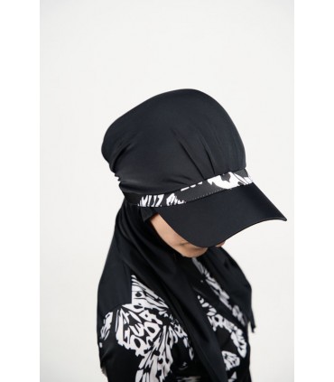 Maillot femme voilée- papillon noir