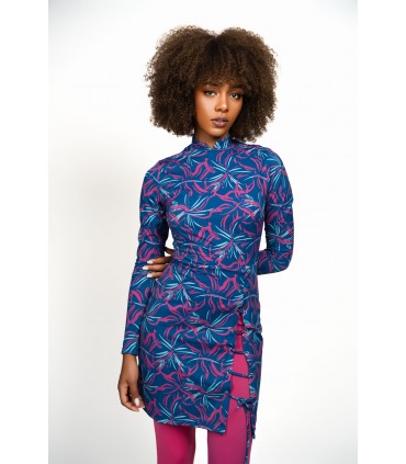 Robe maillot avec œillet -IMPRIME - pantallon rose