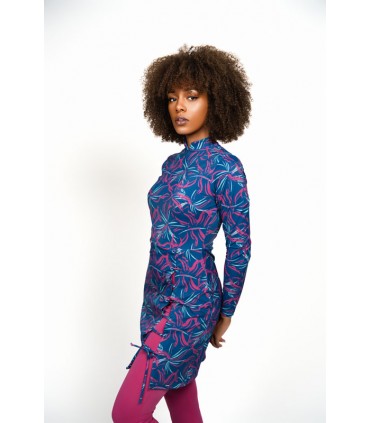 Robe maillot avec œillet -IMPRIME - pantallon rose