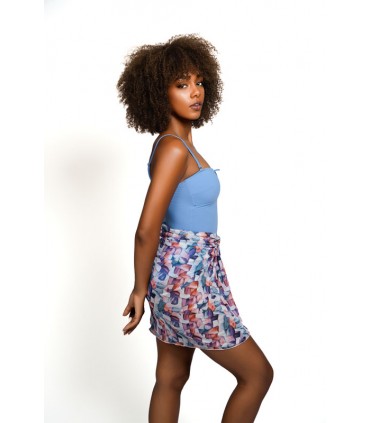 PARÉO PATCHWORK - LARGE - TULLE - tresse -