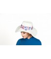 CHAPEAU ECRU- PETIT PAPILLON - TRESSE