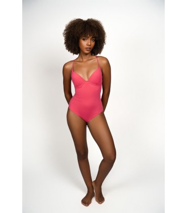 MAILLOT DOUBLE REMBOURRAGE - LACET AU DOS -