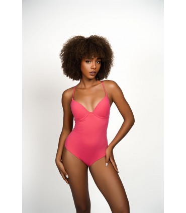 MAILLOT DOUBLE REMBOURRAGE - LACET AU DOS -