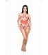 Maillot trikini goutte - palmier -