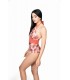 Maillot trikini goutte - palmier -