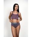 BIKINI VOLANT VIOLET - PETIT POIS -