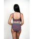 BIKINI VOLANT VIOLET - PETIT POIS -