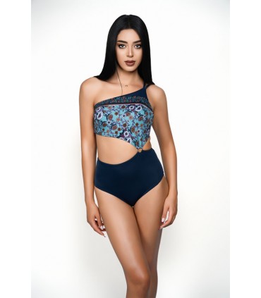 Trikini imprimé - bleu -