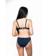 Bikini double rembourrage  - petit pois bleu -