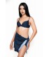 Bikini double rembourrage  - petit pois bleu -