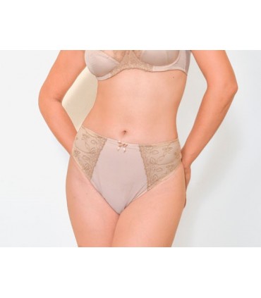 Slip dentelle - beige -