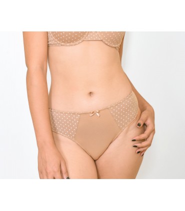 slip taille haute échancré avec découpe