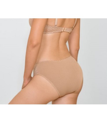 slip taille haute échancré avec découpe