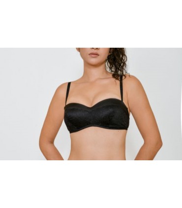 Soutien bandeau - dentelle Noir -