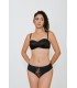 Soutien bandeau - dentelle Noir -
