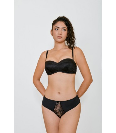 Soutien bandeau - dentelle Noir -