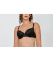 Soutien push-up - dentelle noir -