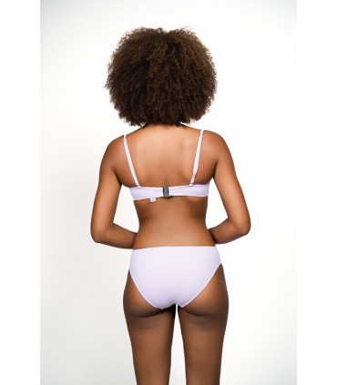 Bikini taille haute - piquet rose -