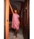 Robe Laila- fleur rose