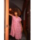 Robe Laila- fleur rose