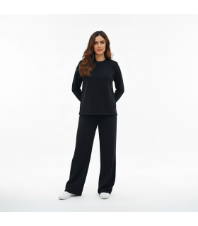 Jogging molletonné -Noir